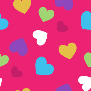 Colorful Valentine's Day Heart Background