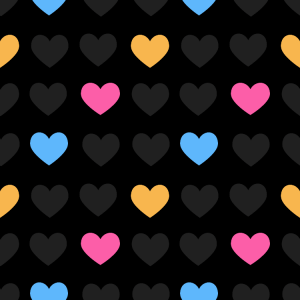 Emo Heart Valentines Day Background