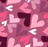 Purple Punch Valentine Heart Background