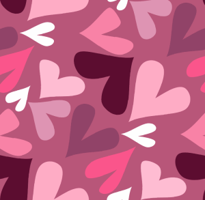 Purple Punch Valentine Heart Background