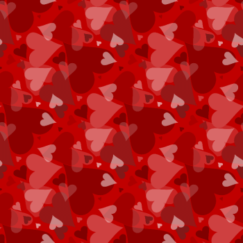 Red Transparent Valentine Heart Background