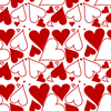 Red and White Valentine Heart Background