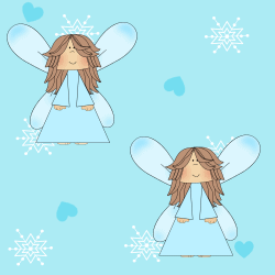 Winter Angel Background