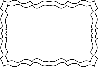 Black and White Squiggly Frame