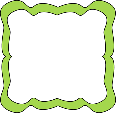 Green Curvy Frame - Free Clip Art Frames