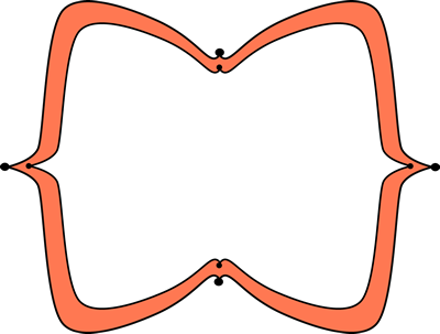 Orange Wide Pointy Frame