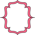 Full Page Pink Double Bracket Frame