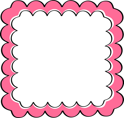 Pink Scalloped Frame