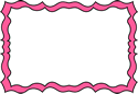 Pink Squiggly Frame