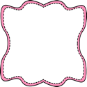 Pink Wavy Stitched Frame
