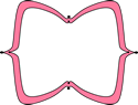 Pink Wide Pointy Frame