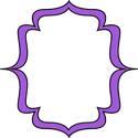 Purple Double Bracket Frame
