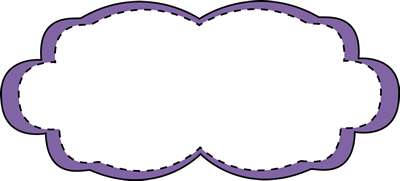Purple Stitched Frame