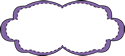 Purple Stitched Frame