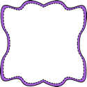 Purple Wavy Stitched Frame