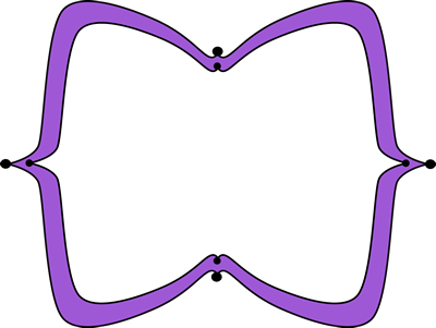Purple Wide Pointy Frame