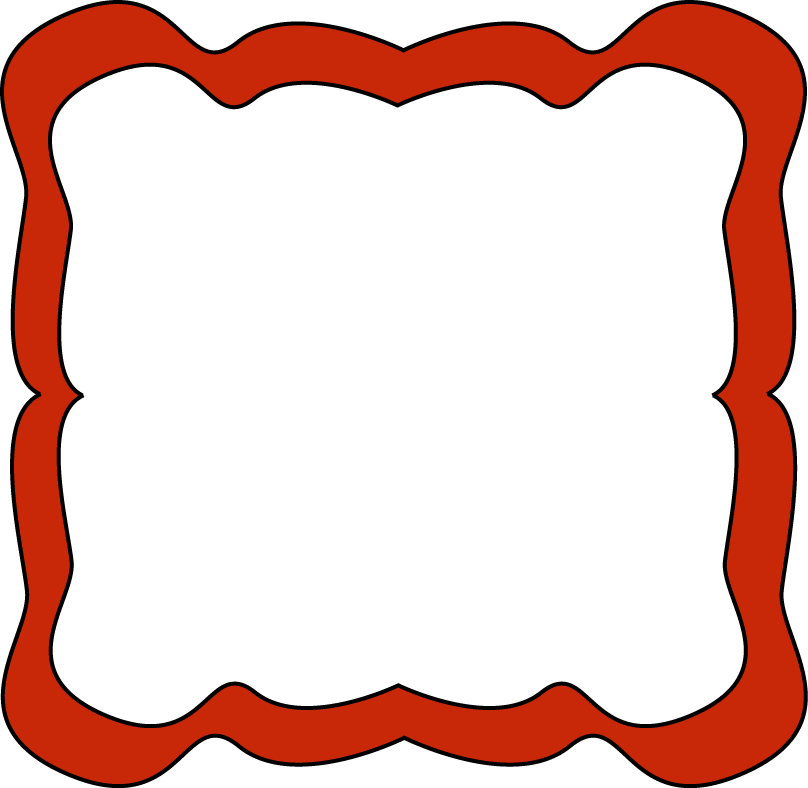 red picture frame