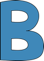 Blue Alphabet Letter B