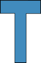 Blue Alphabet Letter T