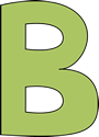 Green Letter B