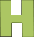 Green Letter H