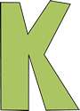 Green Letter K