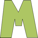 Green Letter M