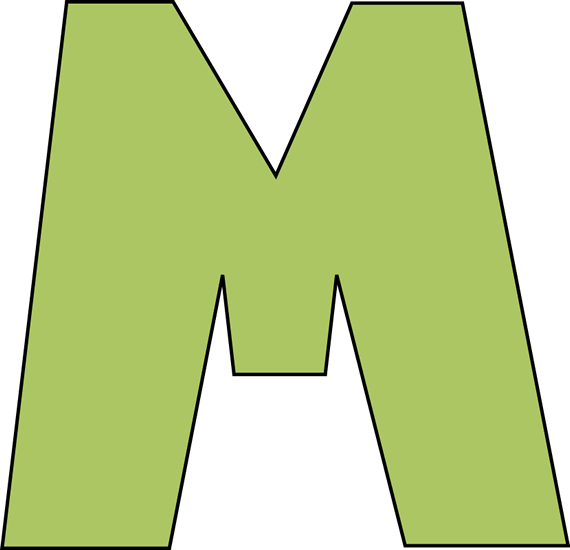 Green Letter M