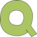 Green Letter Q