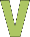 Green Letter V