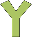 Green Letter Y