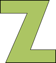 Green Letter Z