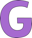 Purple Letter G