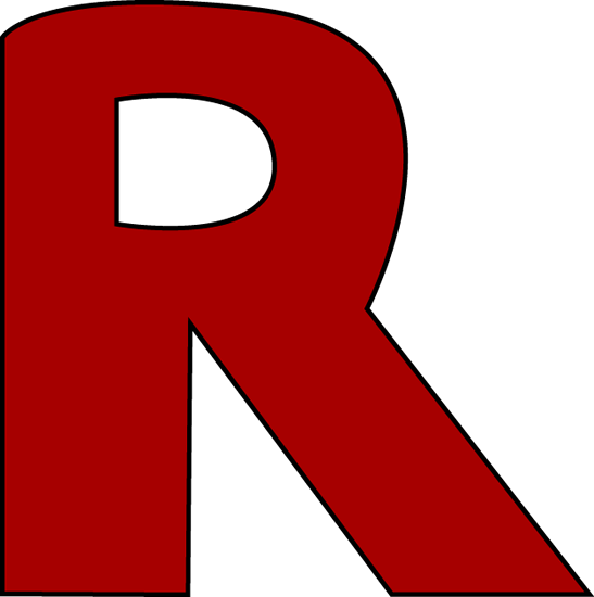Red Letter R Clip Art - Red Letter R Image