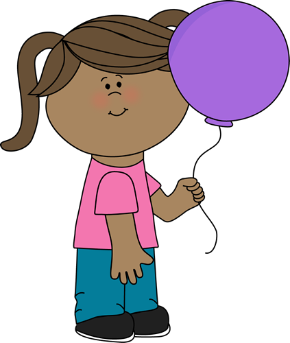 Girl Holding a Balloon