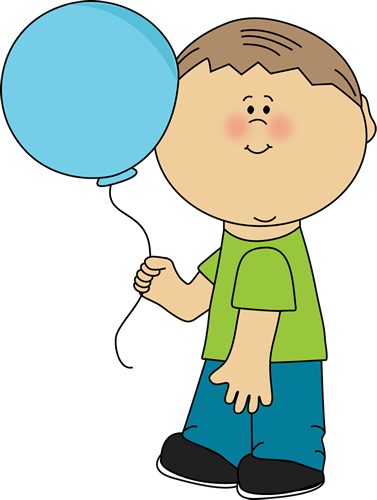 Little Boy Holding a Balloon