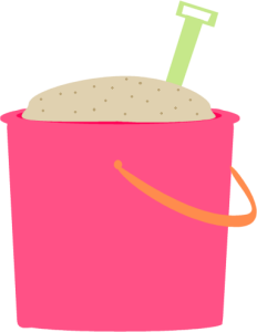 Sand Pail Filled with Sand Clip Art