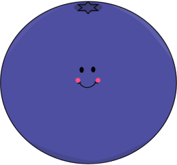 Cute Smiling Blueberry