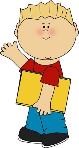 child waving hello clipart