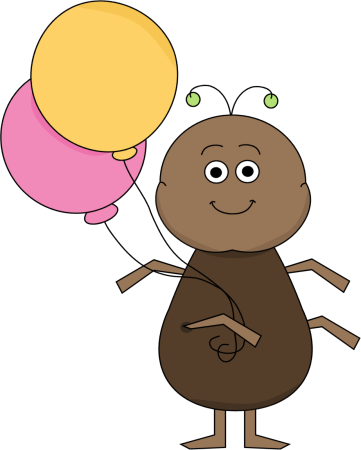 Ant with Balloons