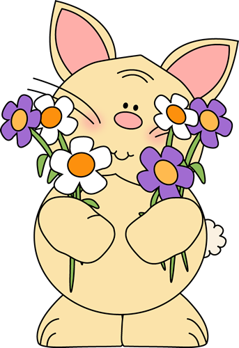 Bunny with Flowers