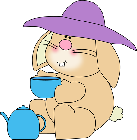 Bunny Having Tea