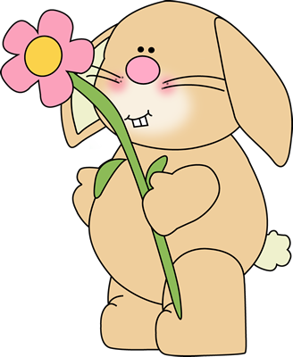 Bunny with a Flower