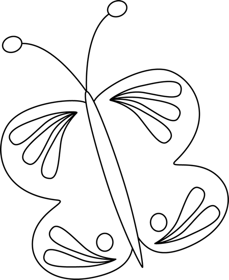 luthfiannisahay: Cute Outline Butterfly Clipart Black And White