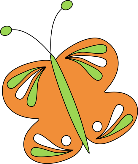 Orange Butterfly Clip Art - Orange Butterfly Image