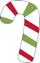 Red and Green Candy Cane