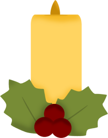 Christmas Candle and Ivy