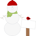 Christmas Snowman Sign