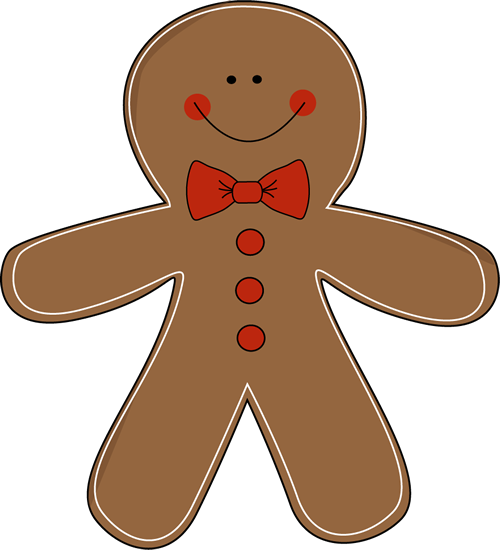 Gingerbread Man Wearing a Bow Tie Wearing a Bow Tie