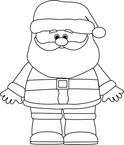 free christmas clip art black and white
